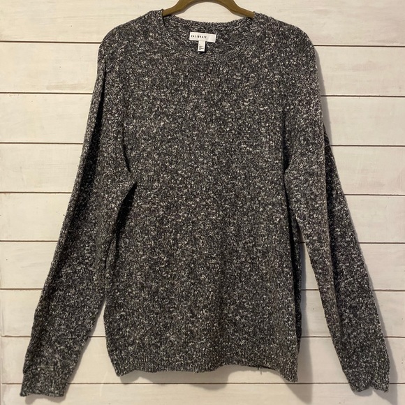 Calibrate Sweaters - Gray and White Oversized Soft Sweater